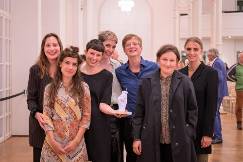 Das Festivalteam 2021 bei der Preisverleihung des Kölner Kulturrats mit der Auszeichnung für Junge Initiativen